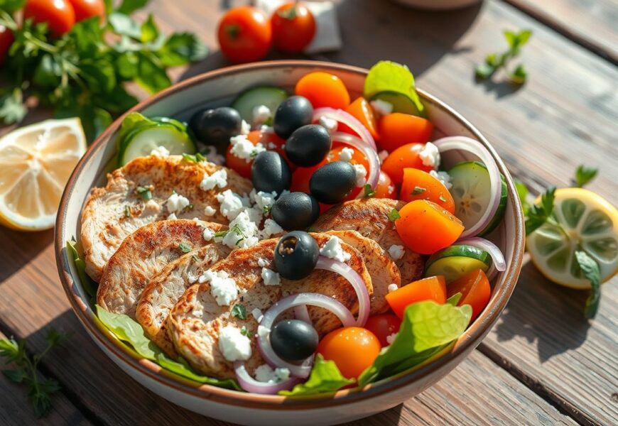 Mediterranean Chicken Bowls for Lunch