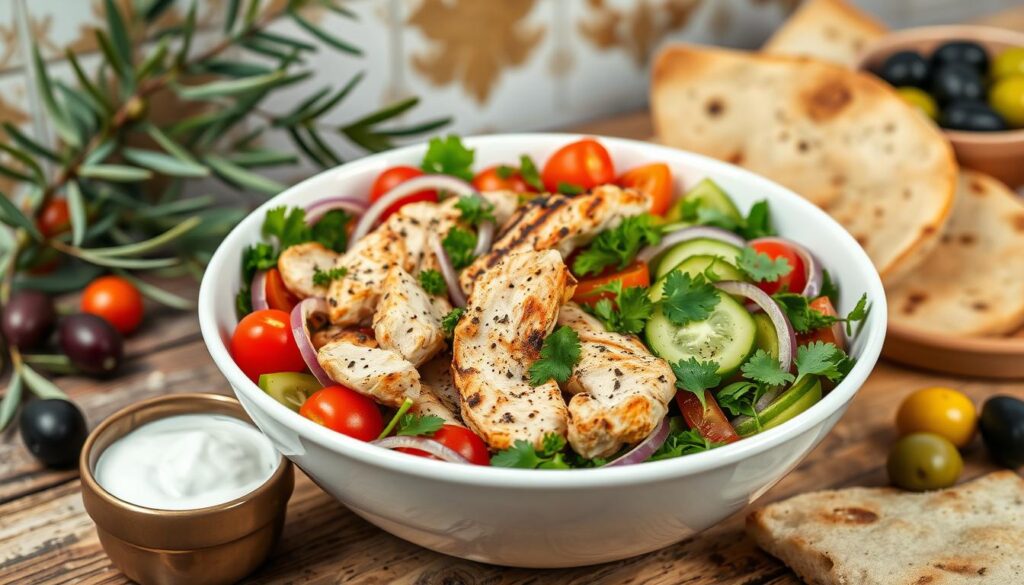 authentic Mediterranean Chicken Bowls